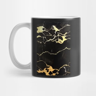 Black Gold Marble Mug